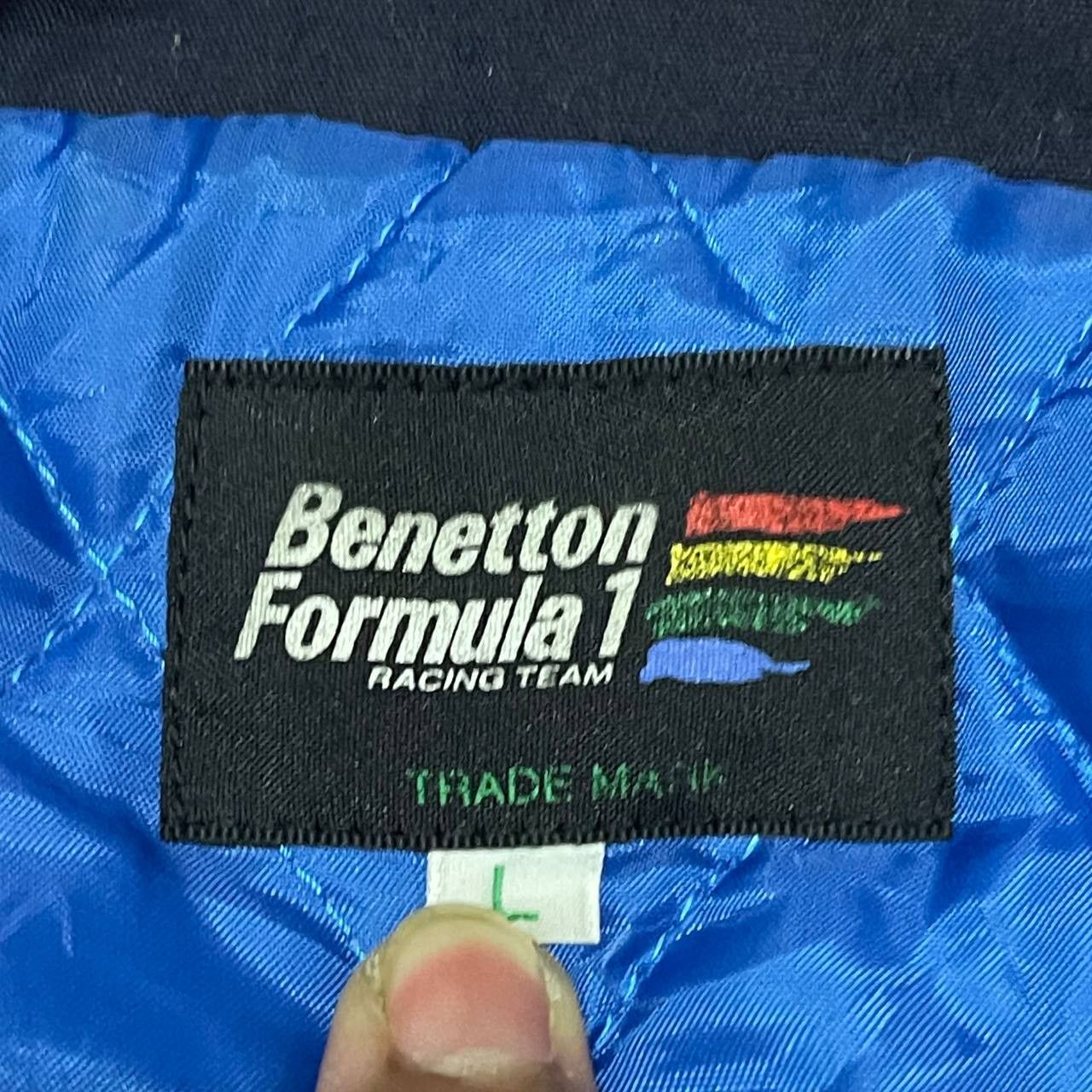 Benetton Vintage Benetton Formula 1 Racing Team Coach Jacket Size US L / EU 52-54 / 3 - 19 Thumbnail