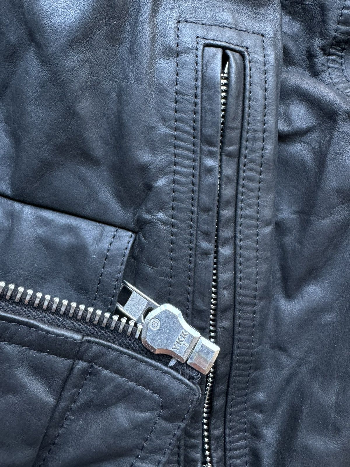 Rick Owens Drkshdw Rick Owens SS16 “Cyclops” zipper stooges leather jacket - 42 Size US M / EU 48-50 / 2 - 7 Thumbnail