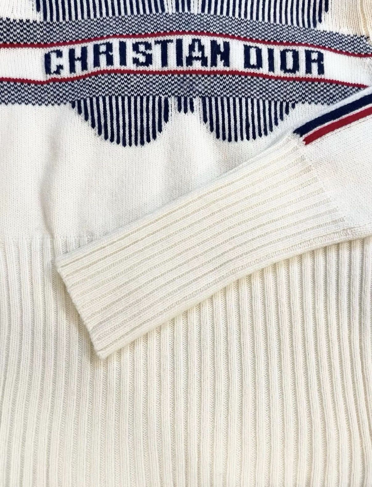 Dior Dior Classic Butterfly Lapel Wool & Cashmere Sweater J33 Size XXS / US 00 / IT 34 - 5 Thumbnail