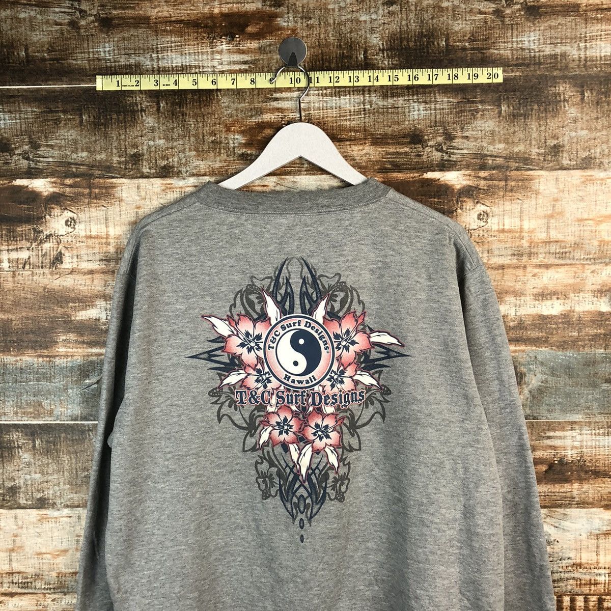 Vintage T&C Surf Designers Grey vintage Sweatshirt #A1273 Size US L / EU 52-54 / 3 - 2 Thumbnail