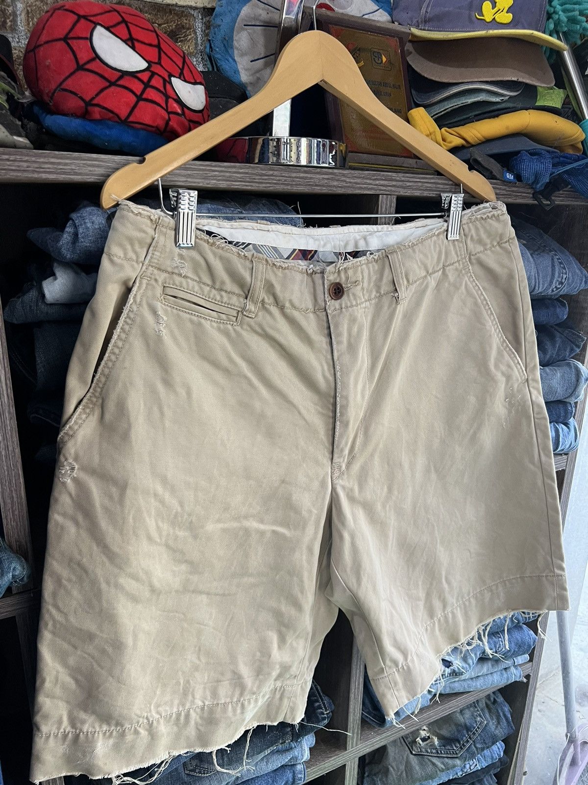 Polo Ralph Lauren 🔥Vintage Distressed Polo Ralph Lauren Short Pant Size US 36 / EU 52 - 8 Thumbnail