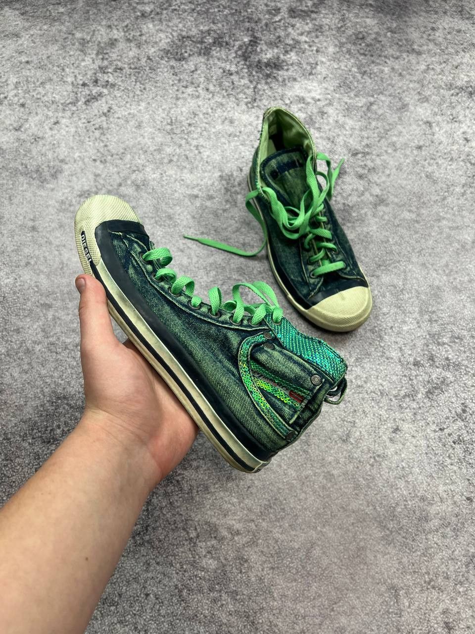 Diesel Vintage Diesel High Sneakers Avant Garde Opium Size US 5.5 / EU 38 - 2 Thumbnail