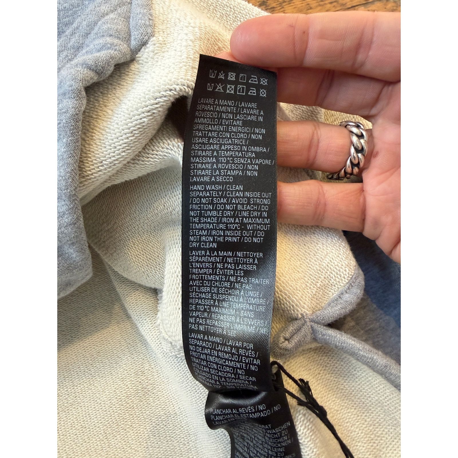 Balenciaga Balenciaga Distressed Tape Hoodie Size US XXL / EU 58 / 5 - 9 Thumbnail