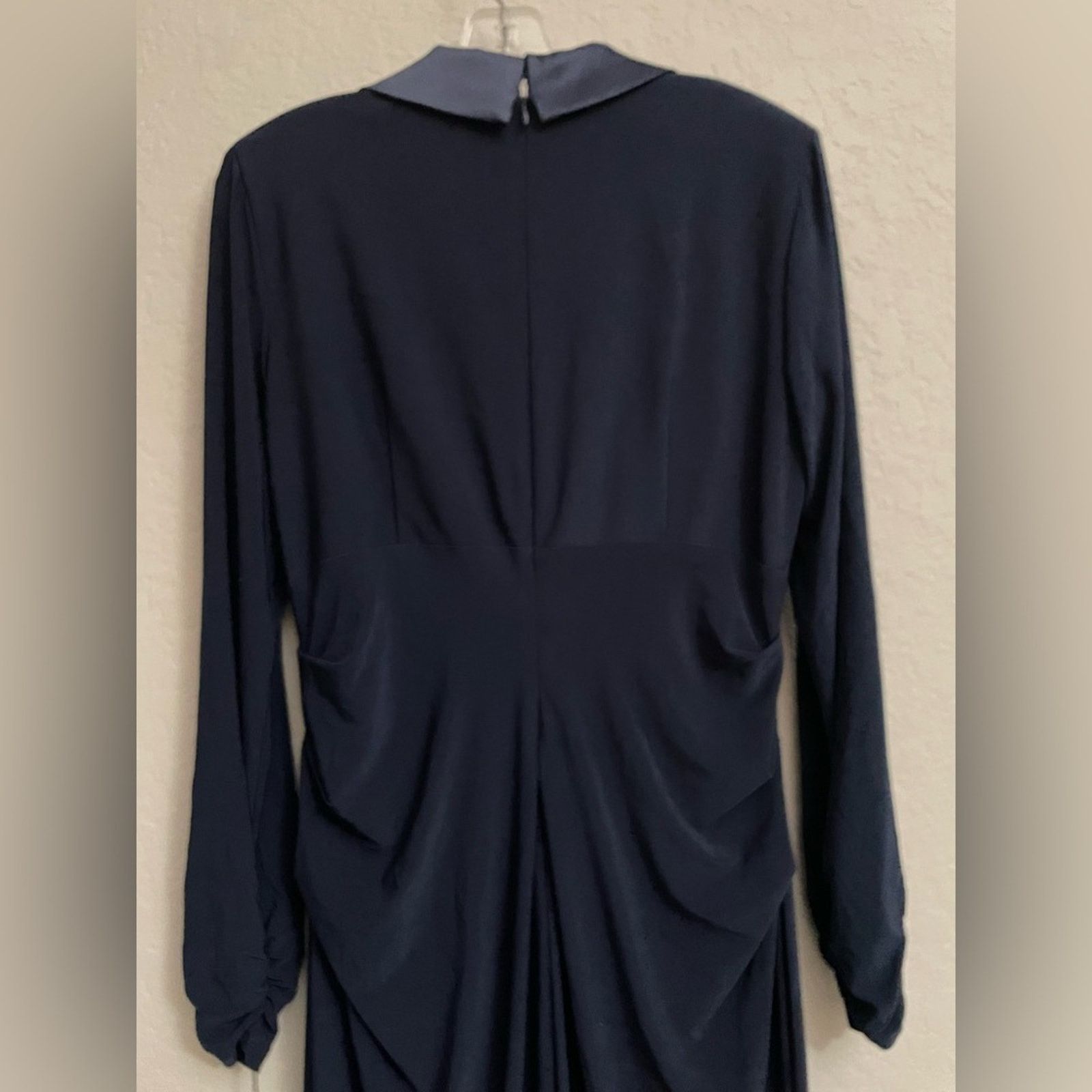 Adrianna Papell Adrianna Papell Jersey Tuxedo Dress in Midnight - Women 12 Size XL / US 12-14 / IT 48-50 - 7 Thumbnail