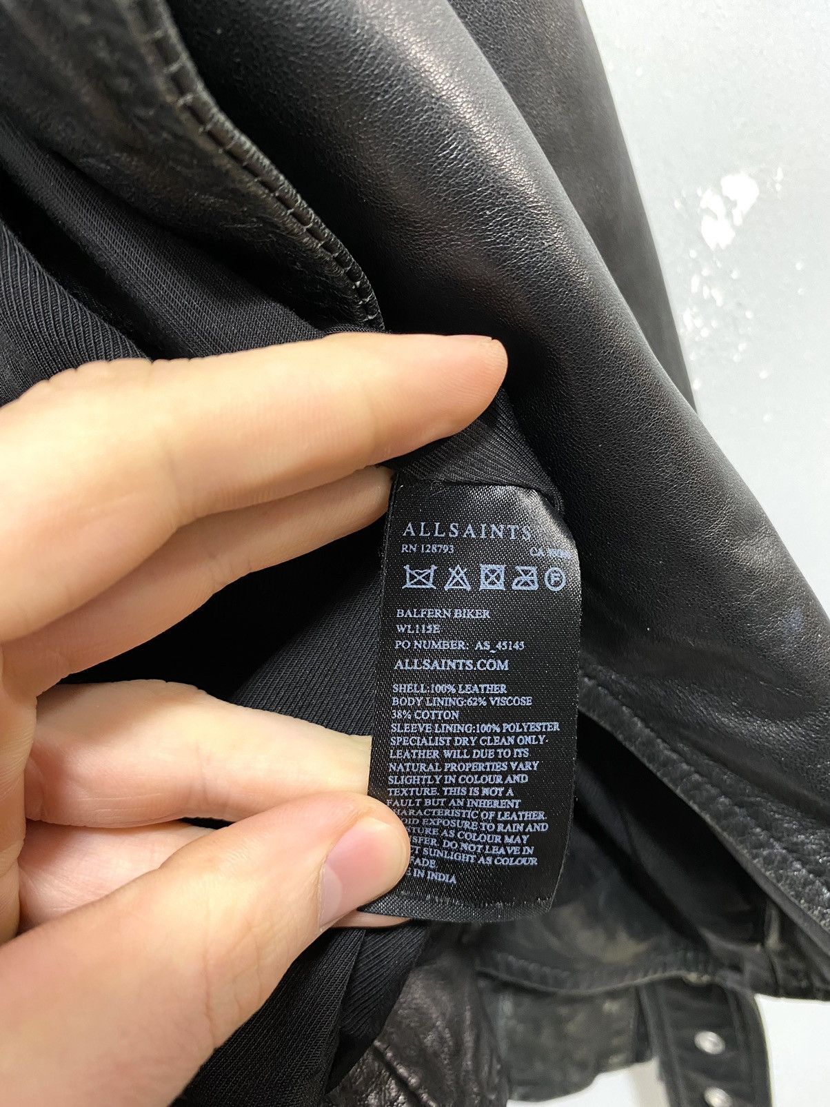 Allsaints All Saints Luna Biker Leather Jacket Size S Size S / US 4 / IT 40 - 9 Thumbnail