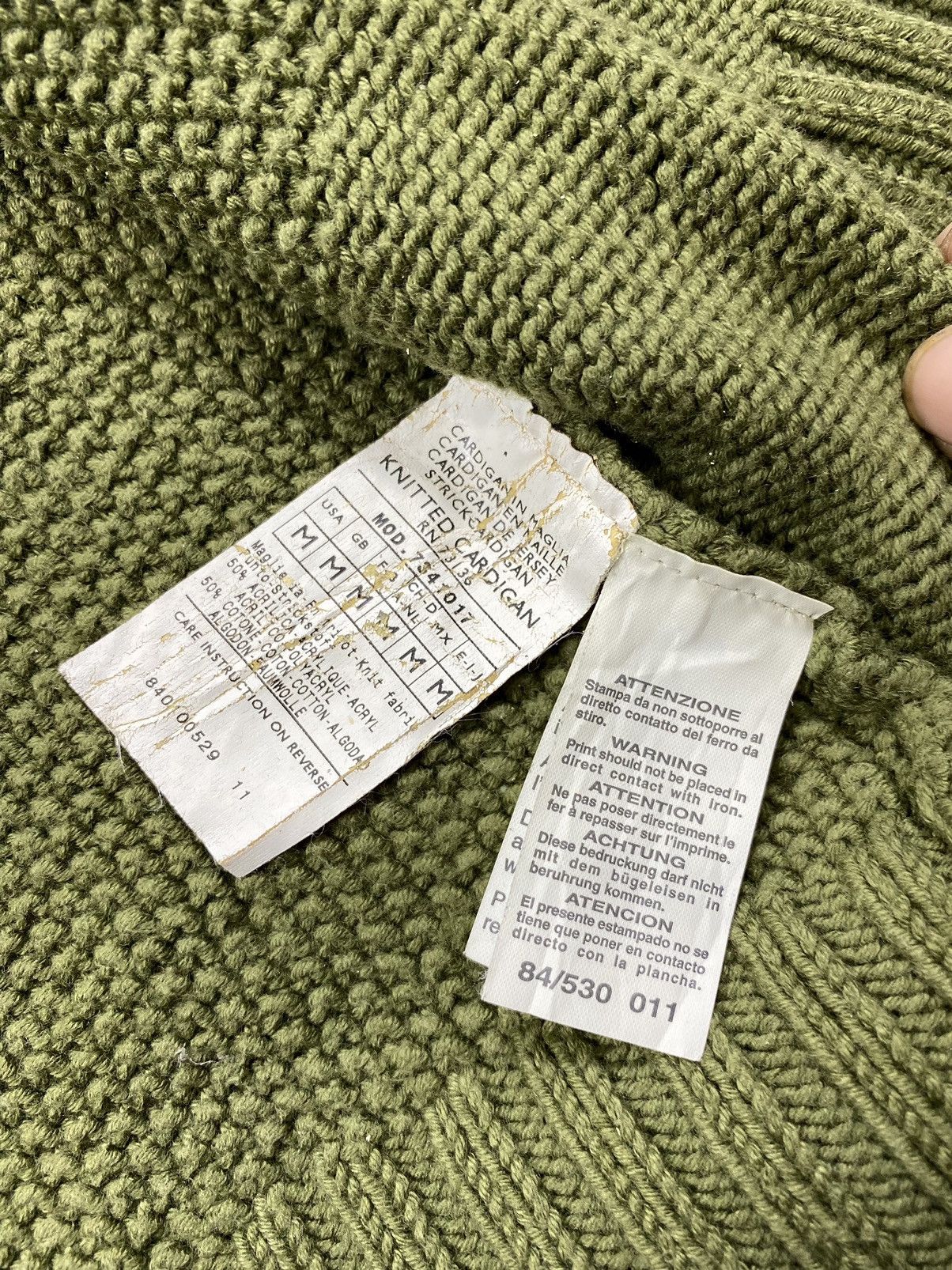 Beauty Beast × Japanese Brand × Vintage Max&co Knitted Cardigan Zip Green Size US M / EU 48-50 / 2 - 7 Thumbnail