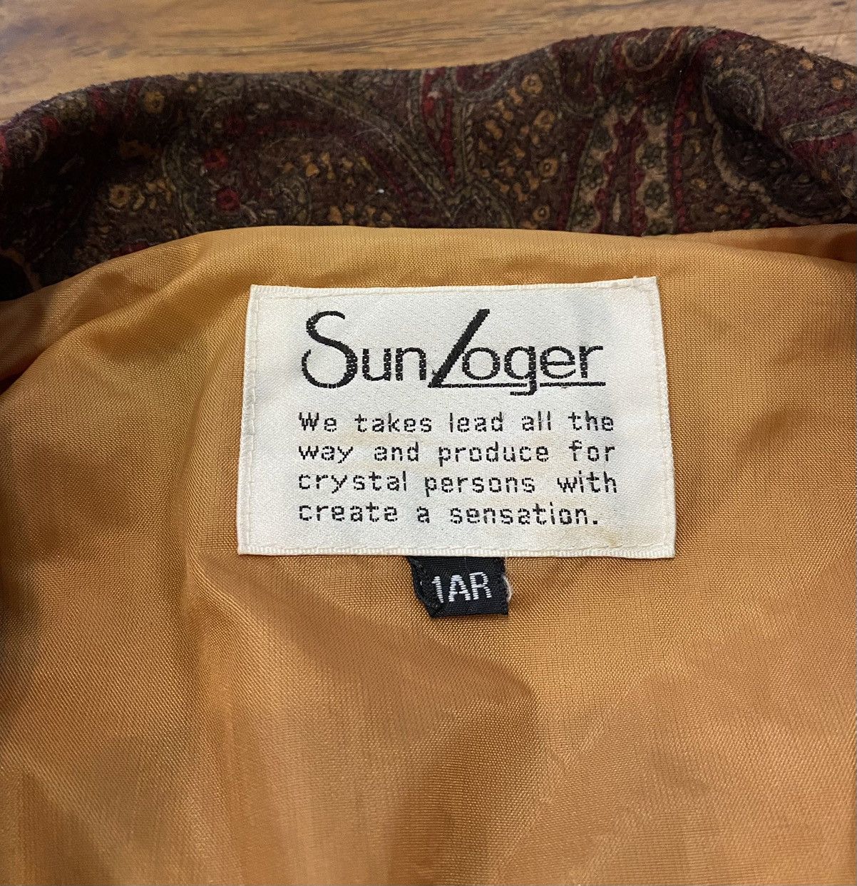Japanese Brand Vintage 70’s 80’s Sun Loger Jacket Japanese Designer Brand Size L / US 10 / IT 46 - 3 Thumbnail