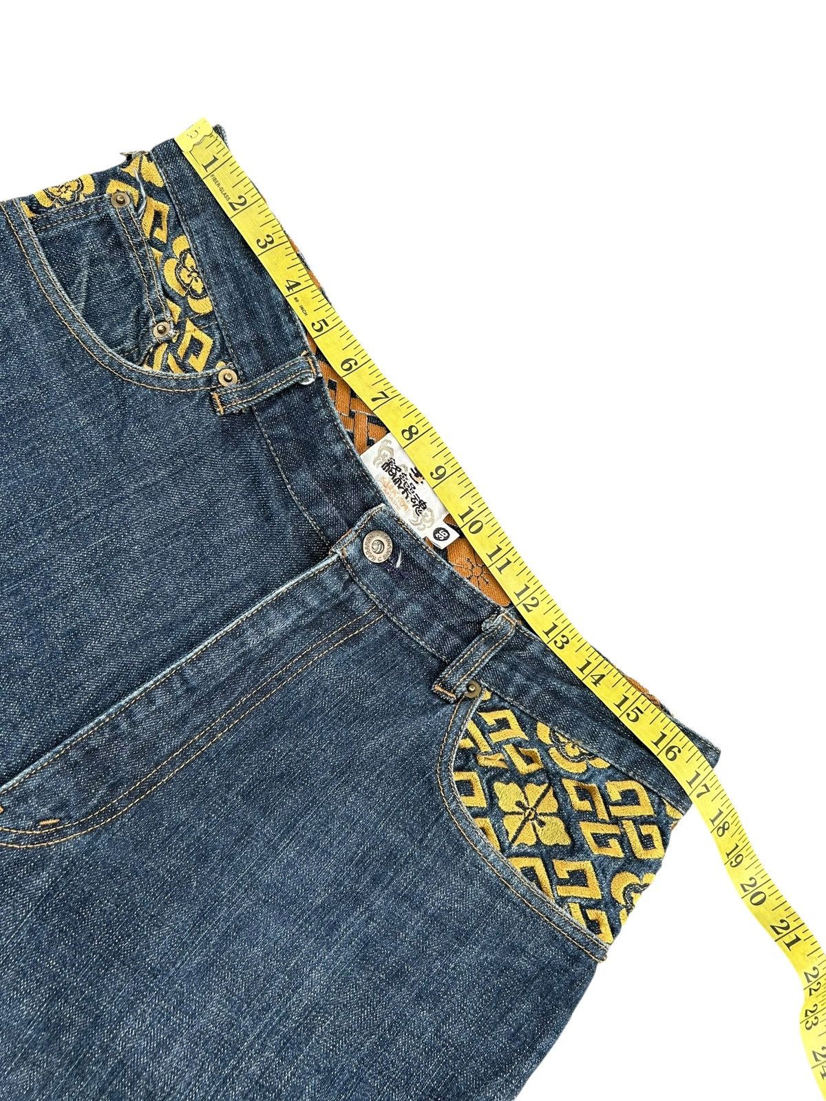 Kapital KARAKURI TAMASHII DRAGON Embroidered Japanese Vintage Denim Size US 34 / EU 50 - 16 Thumbnail