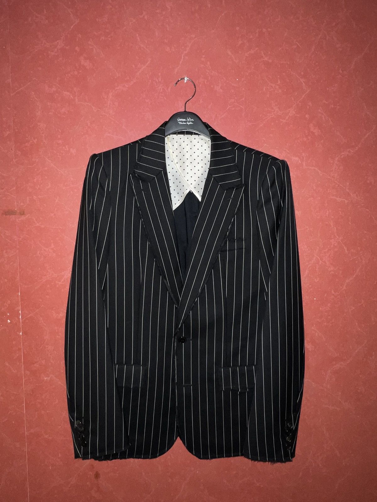 Number (N)ine ss06 striped blazer NWT Size 50R - 1 Thumbnail