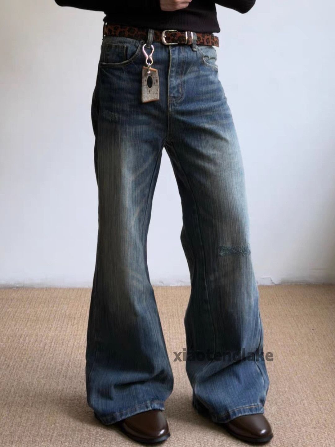 Jean Custom faded cleanfit yuppie y2k hiphop jeans Size US 28 / EU 44 - 6 Thumbnail
