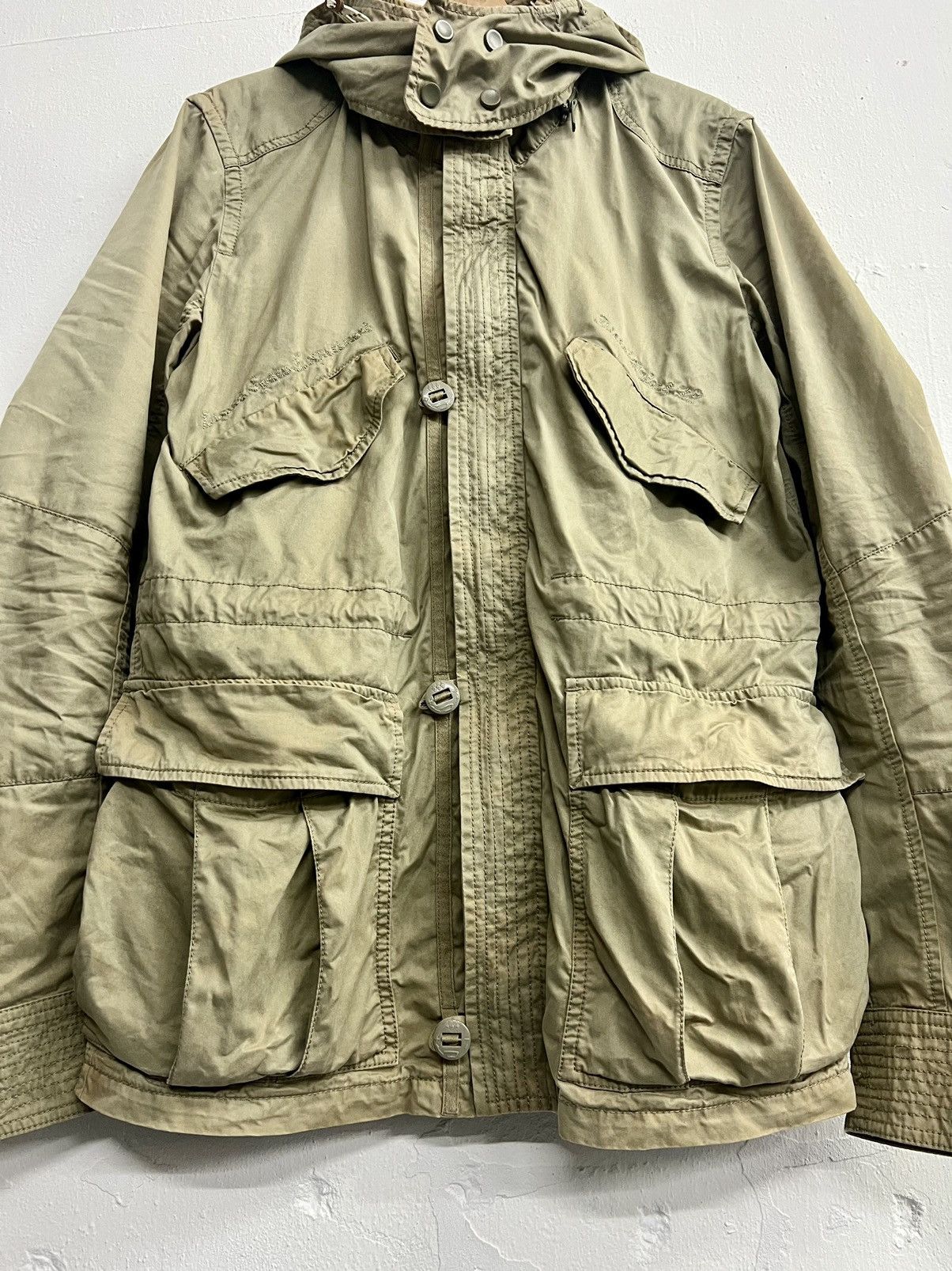 Diesel Vintage Diesel Project78 Military Hoodie Jacket Size US L / EU 52-54 / 3 - 2 Thumbnail