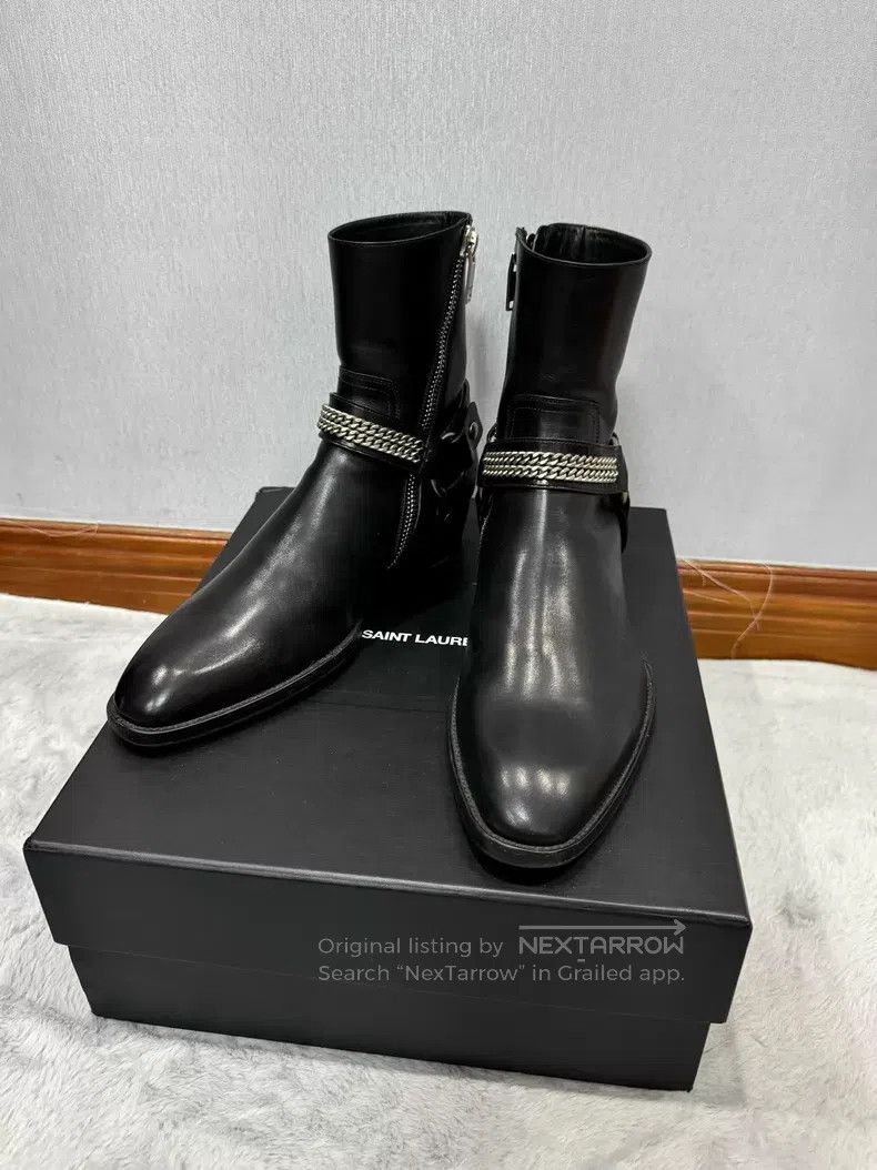 Saint Laurent Paris Saint Laurent Paris Autumn and Winter Chain Buckle Boots i Size US 7 / EU 40 - 3 Thumbnail