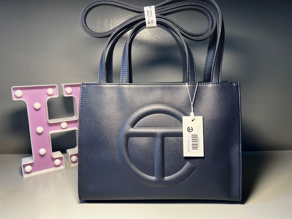 Telfar Shmedium Shopping Bag Navy Size ONE SIZE - 3 Thumbnail