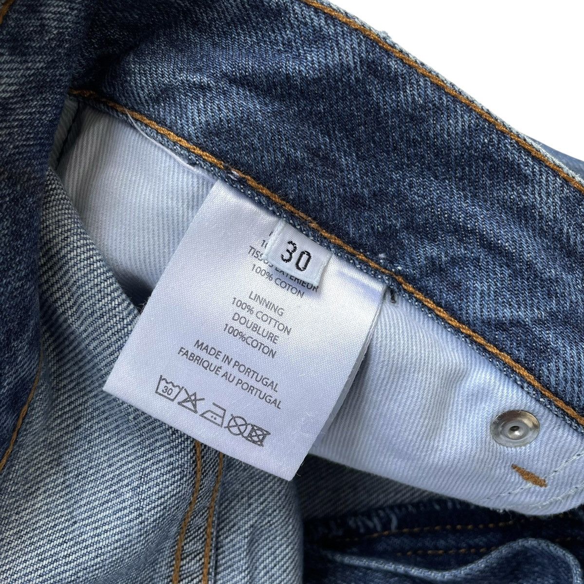 Officine Generale Officine Générale Paris Slim Fit Indigo Designer Denim Jeans Size US 32 / EU 48 - 14 Thumbnail