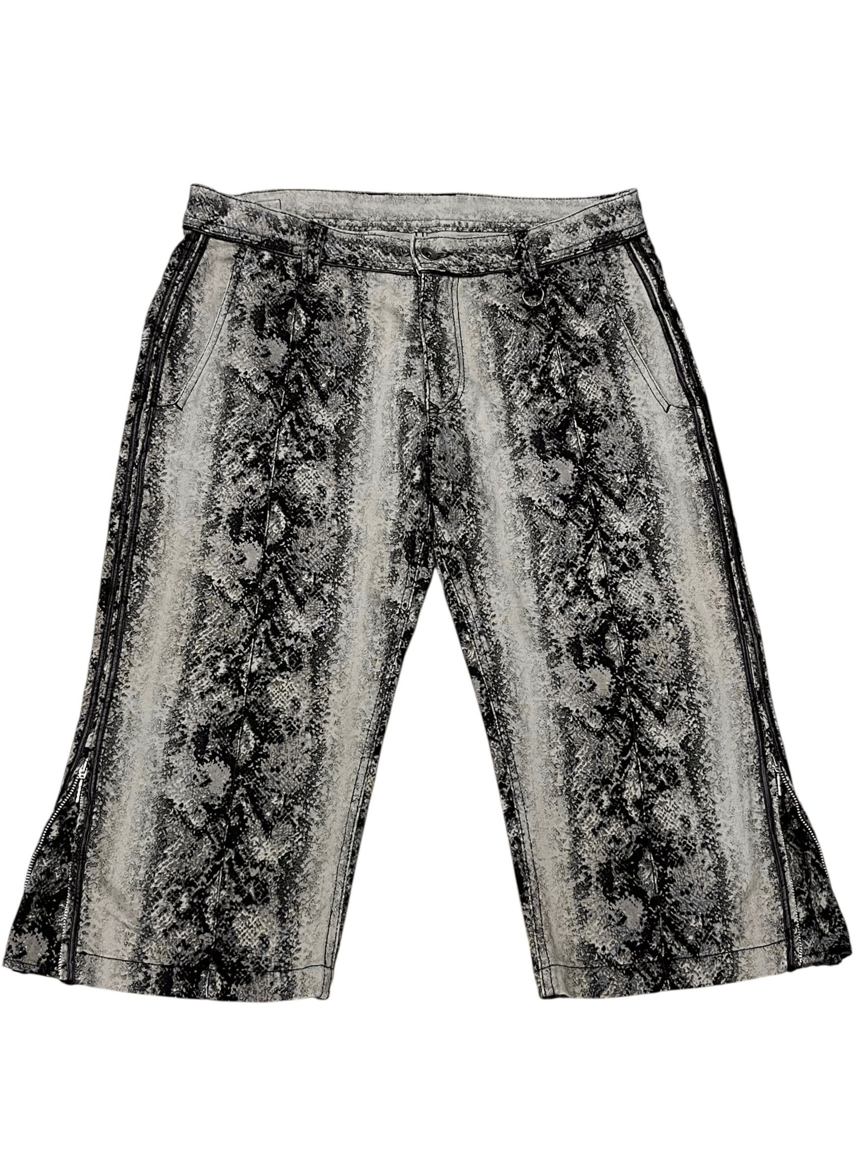 Nicole Club RARE🔥Vintage Nicole Club Snake Skin Python Print 3/4 Pants Size US 32 / EU 48 - 1 Thumbnail