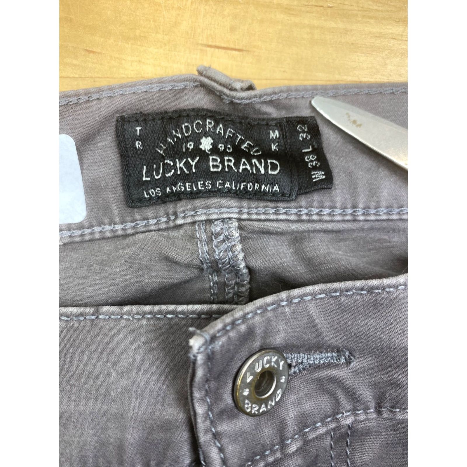 Lucky Brand Lucky Brand 121 Heritage Slim Jeans Mens 38x29 Gray Casual Slim Straight Jeans Men 38 29 Gray Lucky Brand 121 Heritage Slim Jeans Mens Size US 38 / EU 54 - 5 Thumbnail