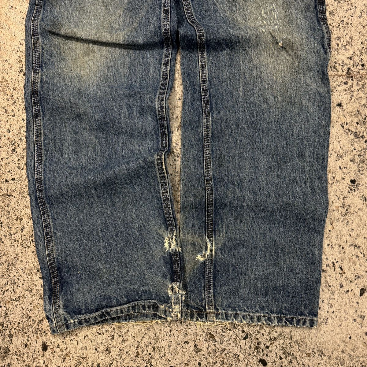 Carhartt Vintage Carhartt Thrashed Faded Denim Carpenter Jeans Grunge Size US 30 / EU 46 - 9 Thumbnail