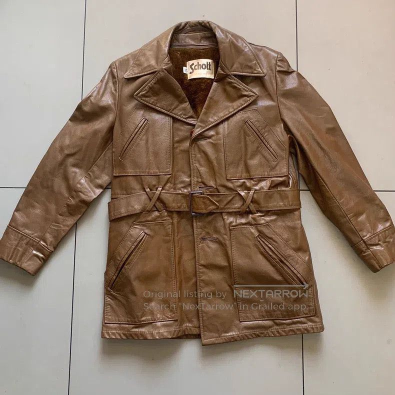 Schott Schott Vintage leather jacket Size US L / EU 52-54 / 3 - 1 Thumbnail