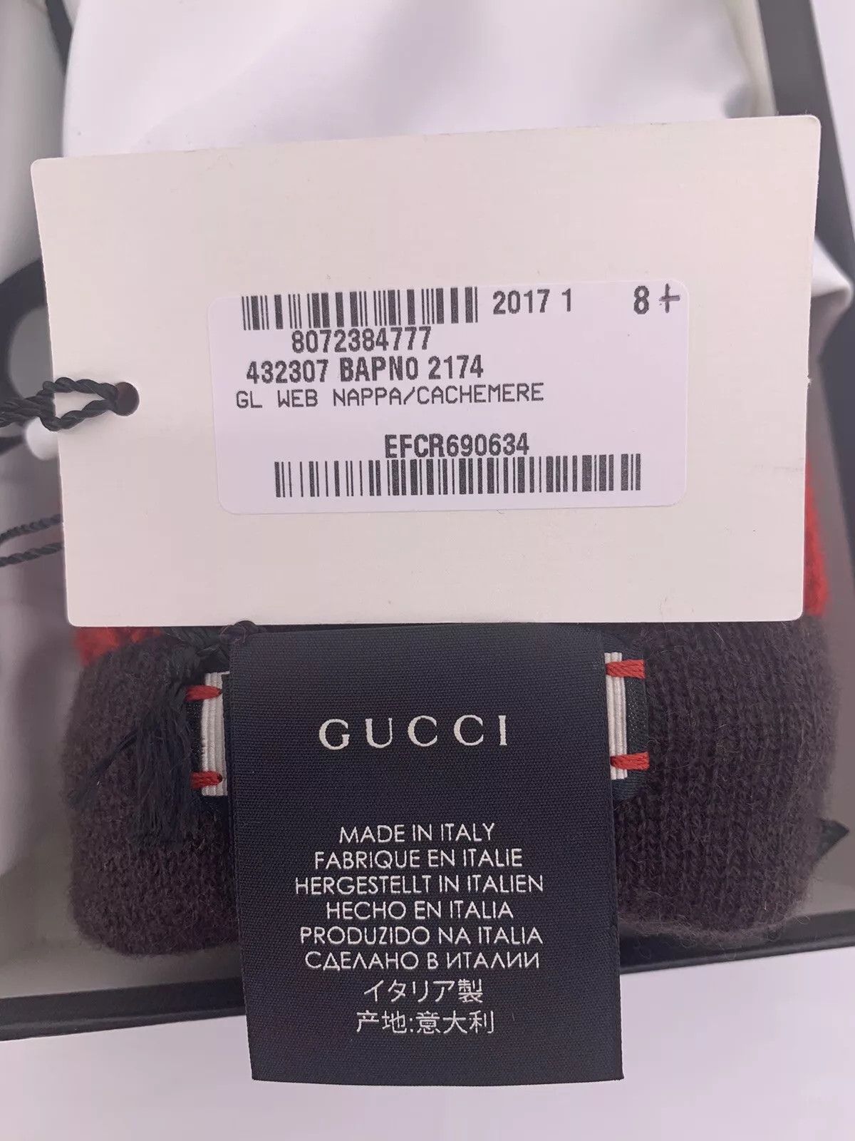 Gucci new Gucci Gloves Size-8,5-S- 432307 Size ONE SIZE - 9 Thumbnail