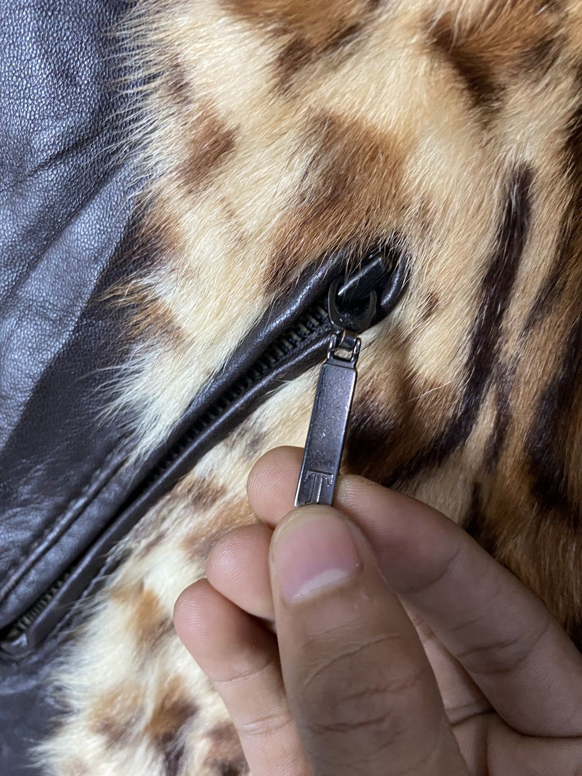 Torras × Vintage Jacket leather torras fur leopard Size S / US 4 / IT 40 - 3 Thumbnail