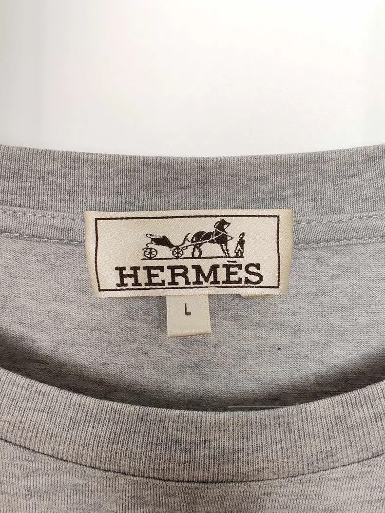 Hermes Hermes Leather Short Sleeve Size US L / EU 52-54 / 3 - 3 Thumbnail