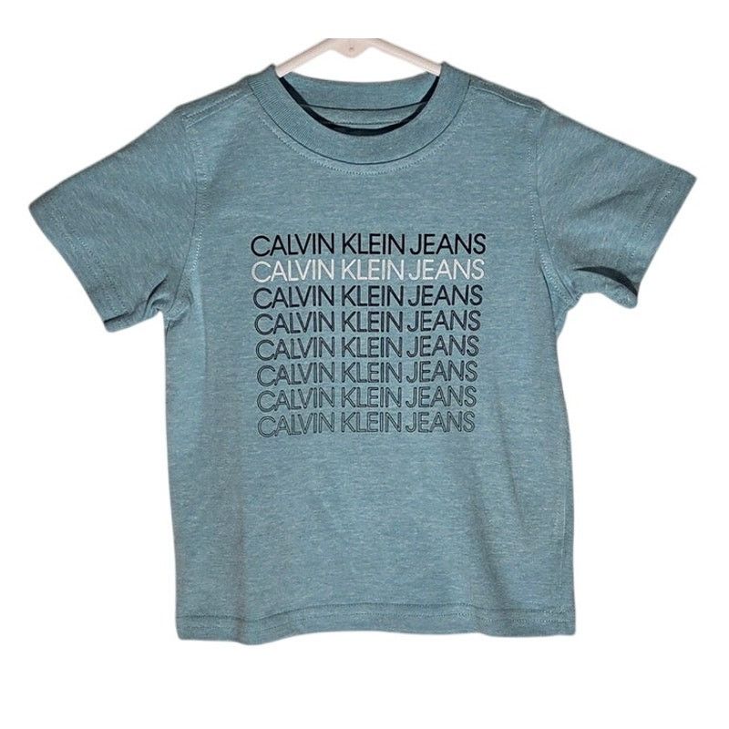Calvin Klein Calvin Klein Kids Heather Light Blue T-Shirt - Size 2T Size US XXS / EU 40 - 1 Thumbnail