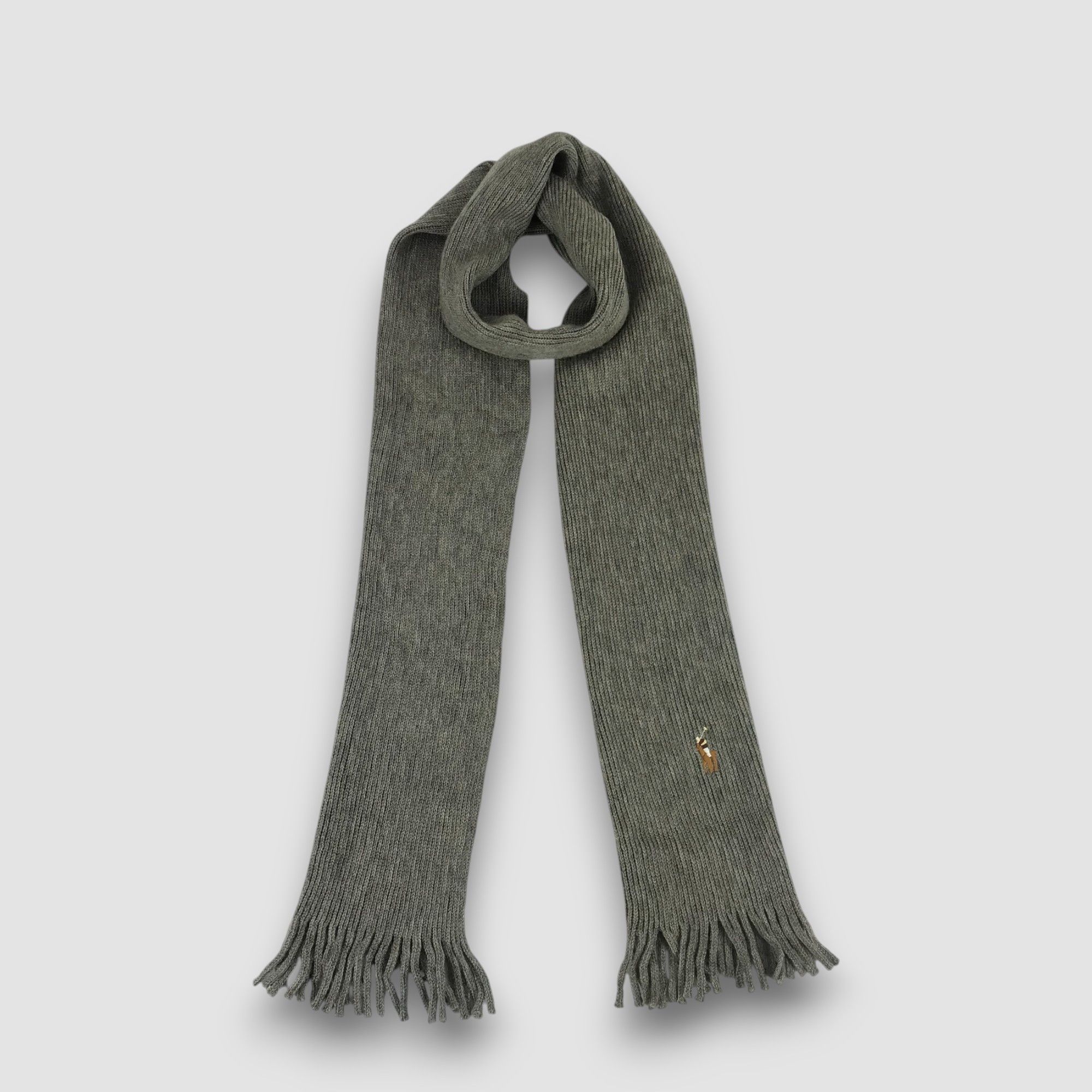 Polo Ralph Lauren Vintage Polo Ralph Lauren Scarf Muffler Wool Knitted Scarves Size ONE SIZE - 4 Thumbnail
