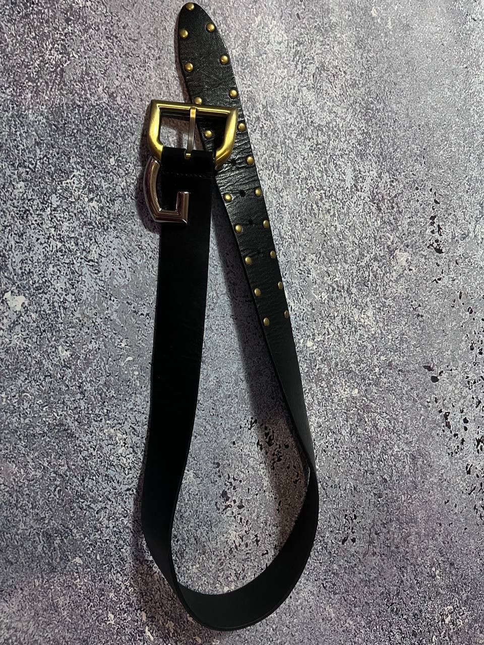 Dolce & Gabbana D&G Dolce Gabbana Vintage leather belt Metal logo 93 cm Size ONE SIZE - 5 Thumbnail