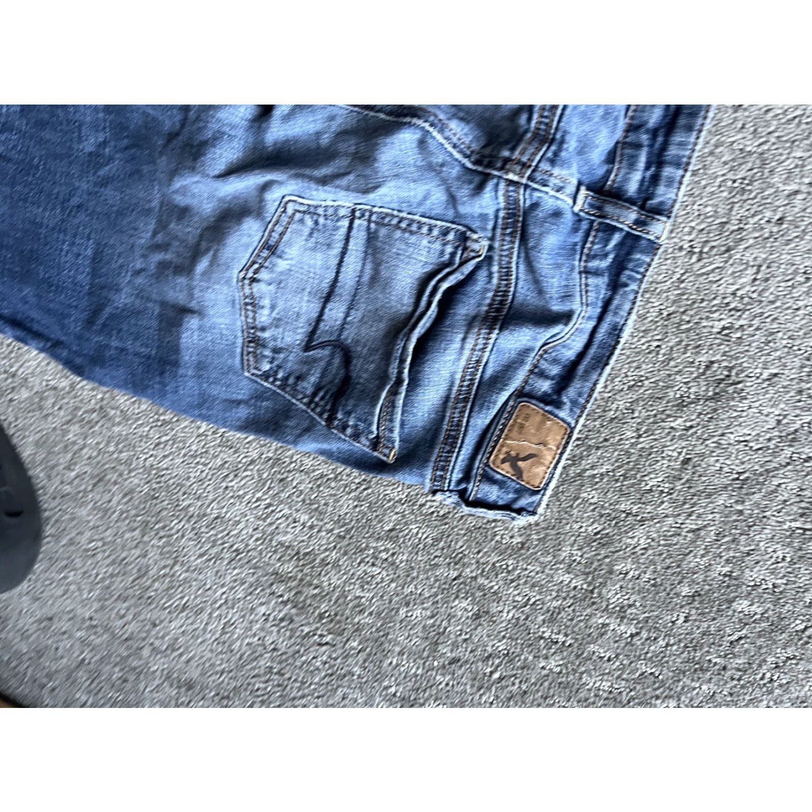 American Eagle Outfitters AMERICAN EAGLE Super Stretch Jegging Pants Women Size 6 Blue Distressed Denim Size 28" / US 6 / IT 42 - 5 Thumbnail