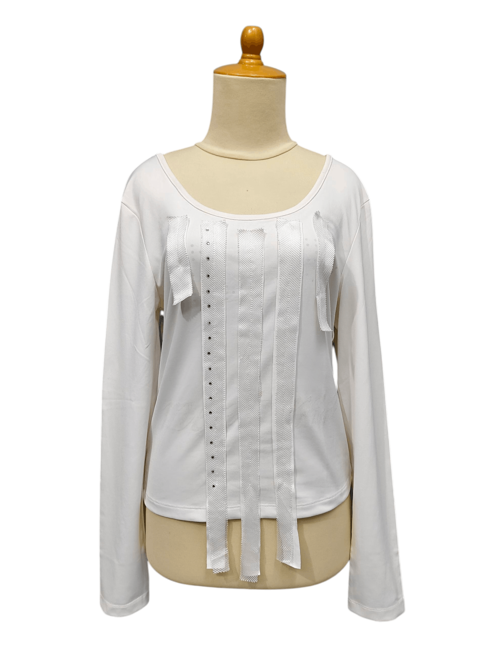 Marithe + Francois Girbaud 90s Marithe Francois Girbaud❤️‍🔥Striped Y2K Style Top Size XL / US 12-14 / IT 48-50 - 1 Thumbnail