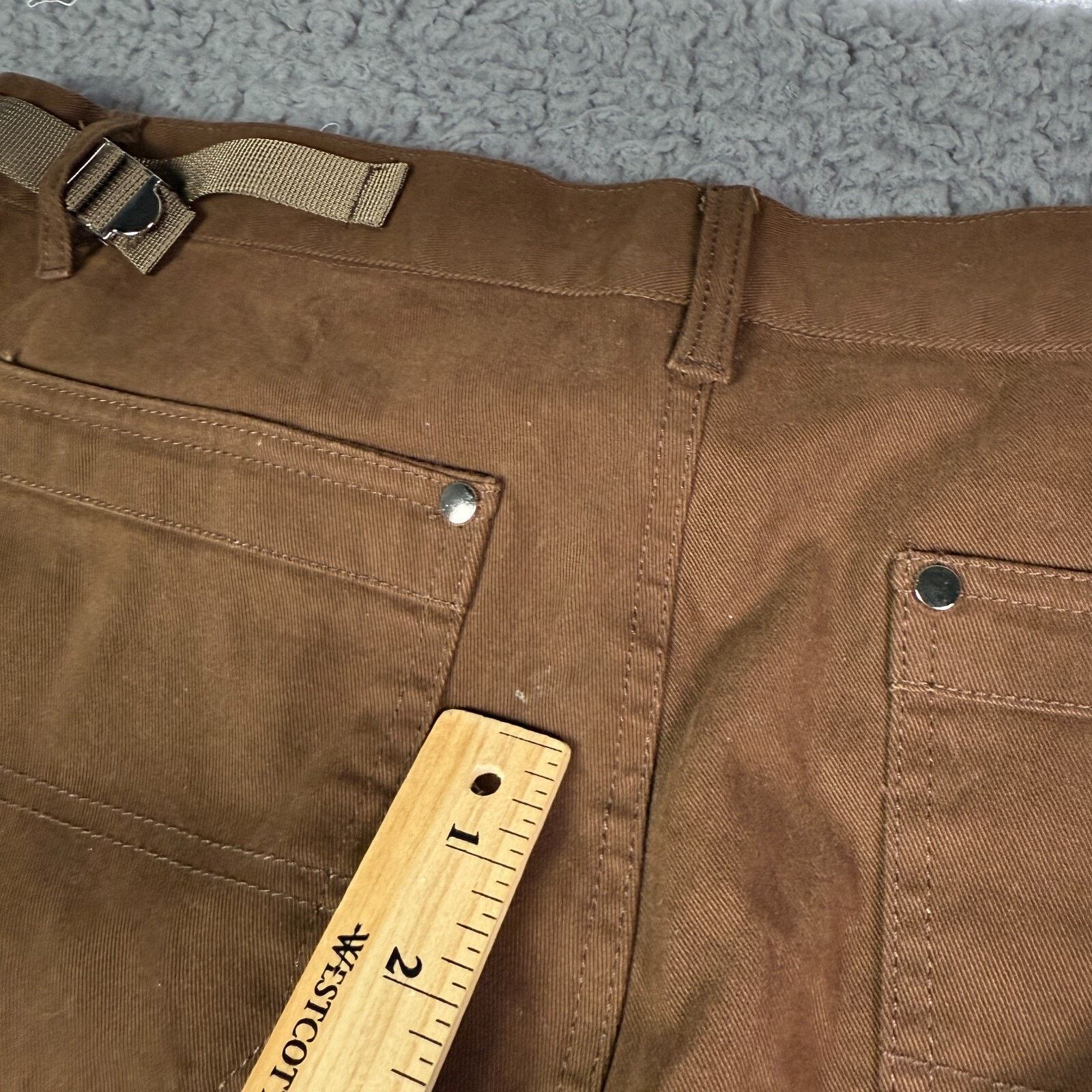 Black Icon Black Icon Pants XL 34x30 Brown Double Knee Flared Carpenter Size US 34 / EU 50 - 9 Thumbnail