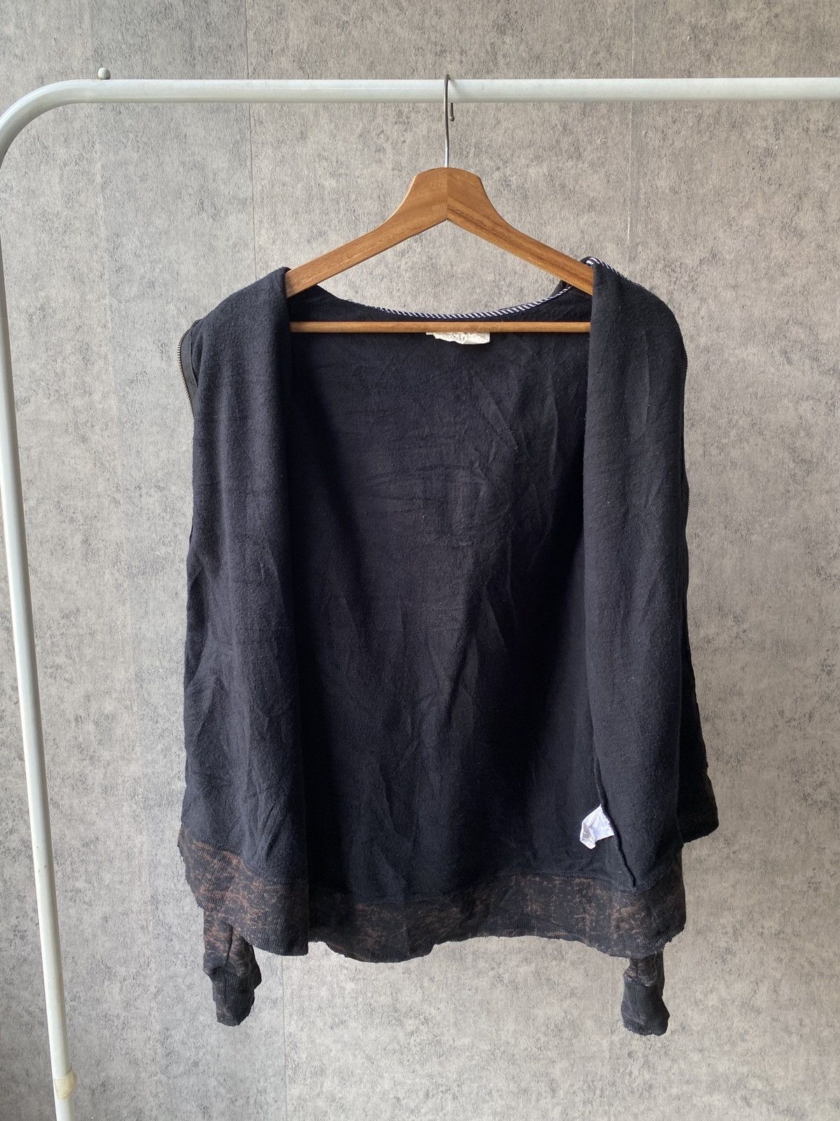 Japanese Brand SACKS Hoodie Overprint Distressed Design Size US M / EU 48-50 / 2 - 8 Thumbnail