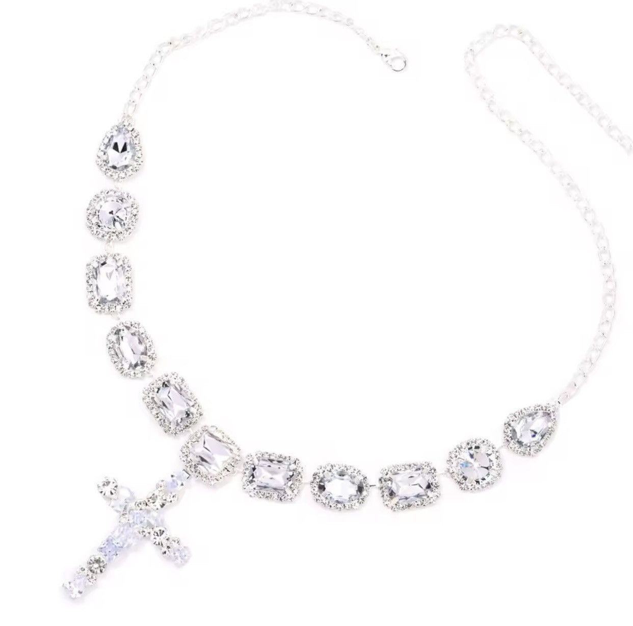 Jewelry Baroque Cross Pendant Choker Necklace Size ONE SIZE - 3 Thumbnail