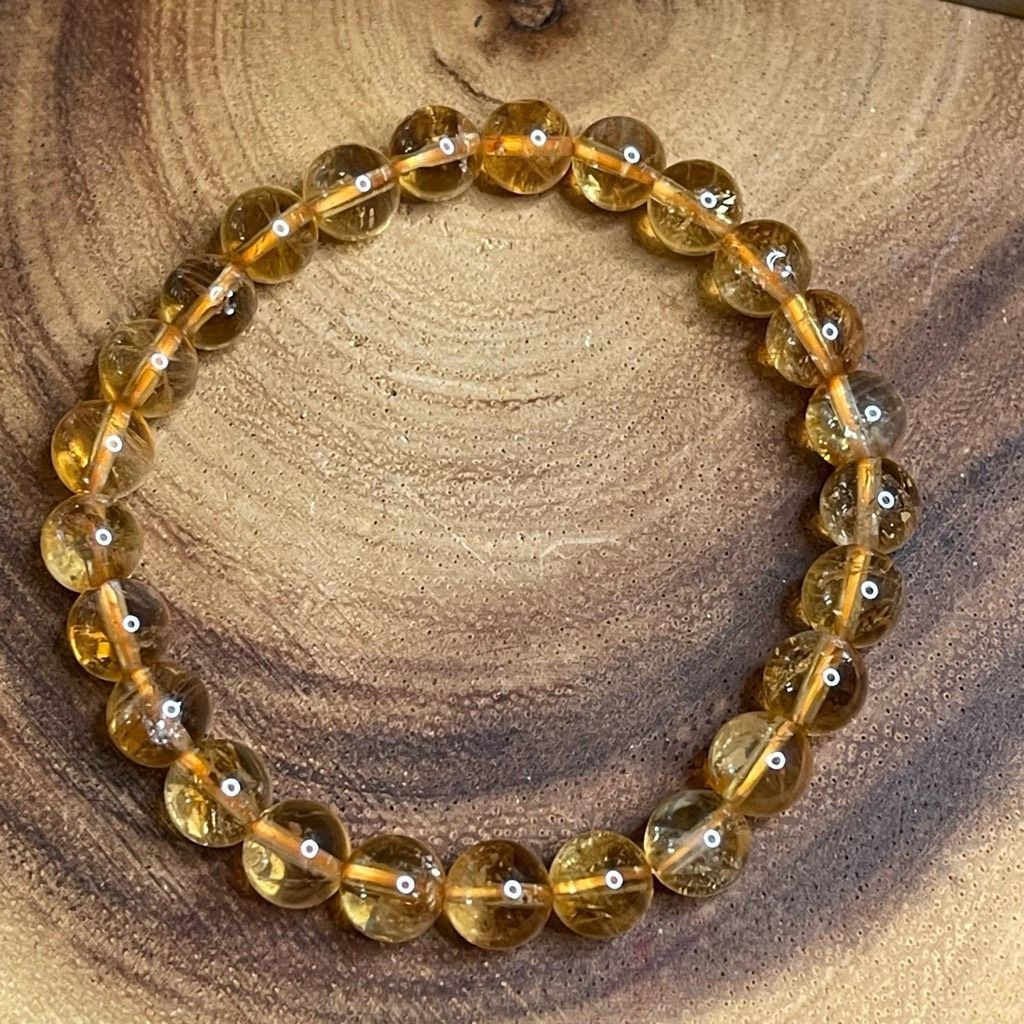 Other Citrine beaded stretch bracelet ONE NEW reiki meditation cry Size ONE SIZE - 8 Thumbnail