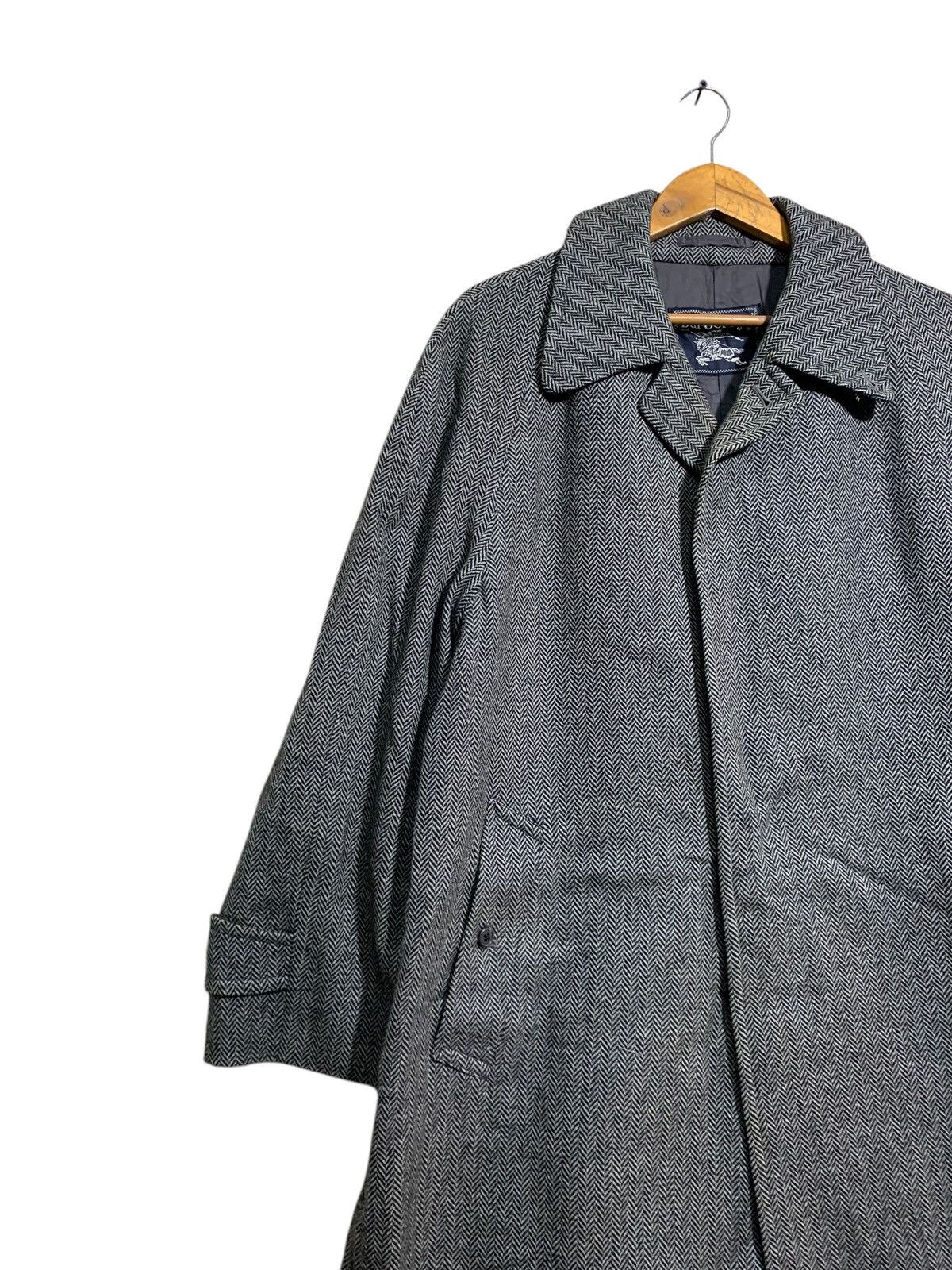 Burberry × Burberry Prorsum 🔥VTG BURBERRY WOOL HBT OVERCOATS JACKET Size US M / EU 48-50 / 2 - 2 Thumbnail