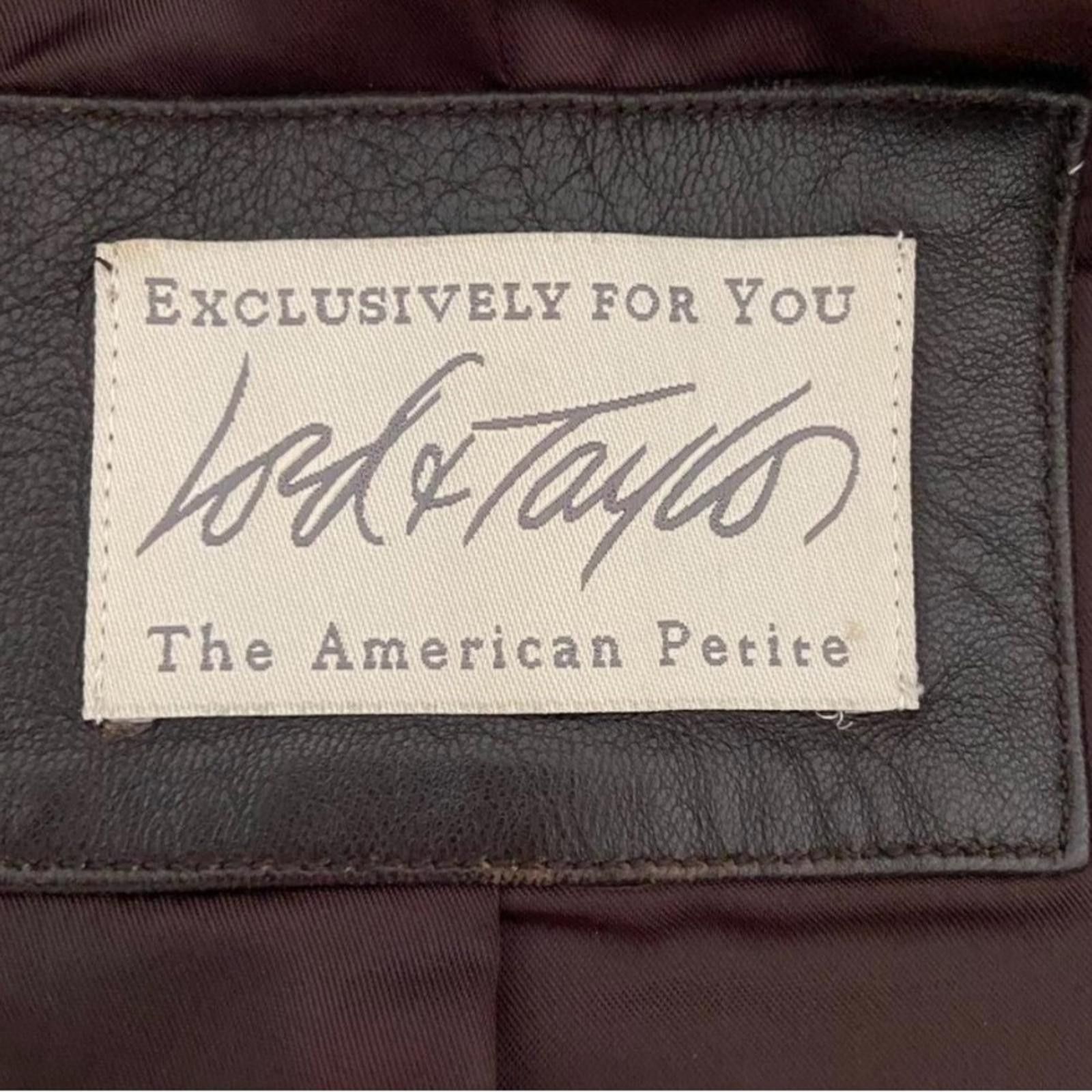 Lord & Taylor Vtg Lord & Taylor Brown Leather Womens Jacket Size 2P M/L Size XS / US 0-2 / IT 36-38 - 6 Thumbnail