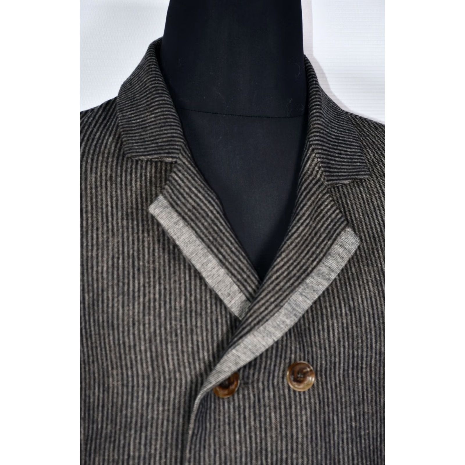 Diesel Diesel Blazer Jacket Mens XL Black Gold Jiuffrida Linen Wool 48% Linen 32% Wool 20% Nylon Striped XL Black Gold Blazer Jacket Mens Size 46R - 6 Thumbnail