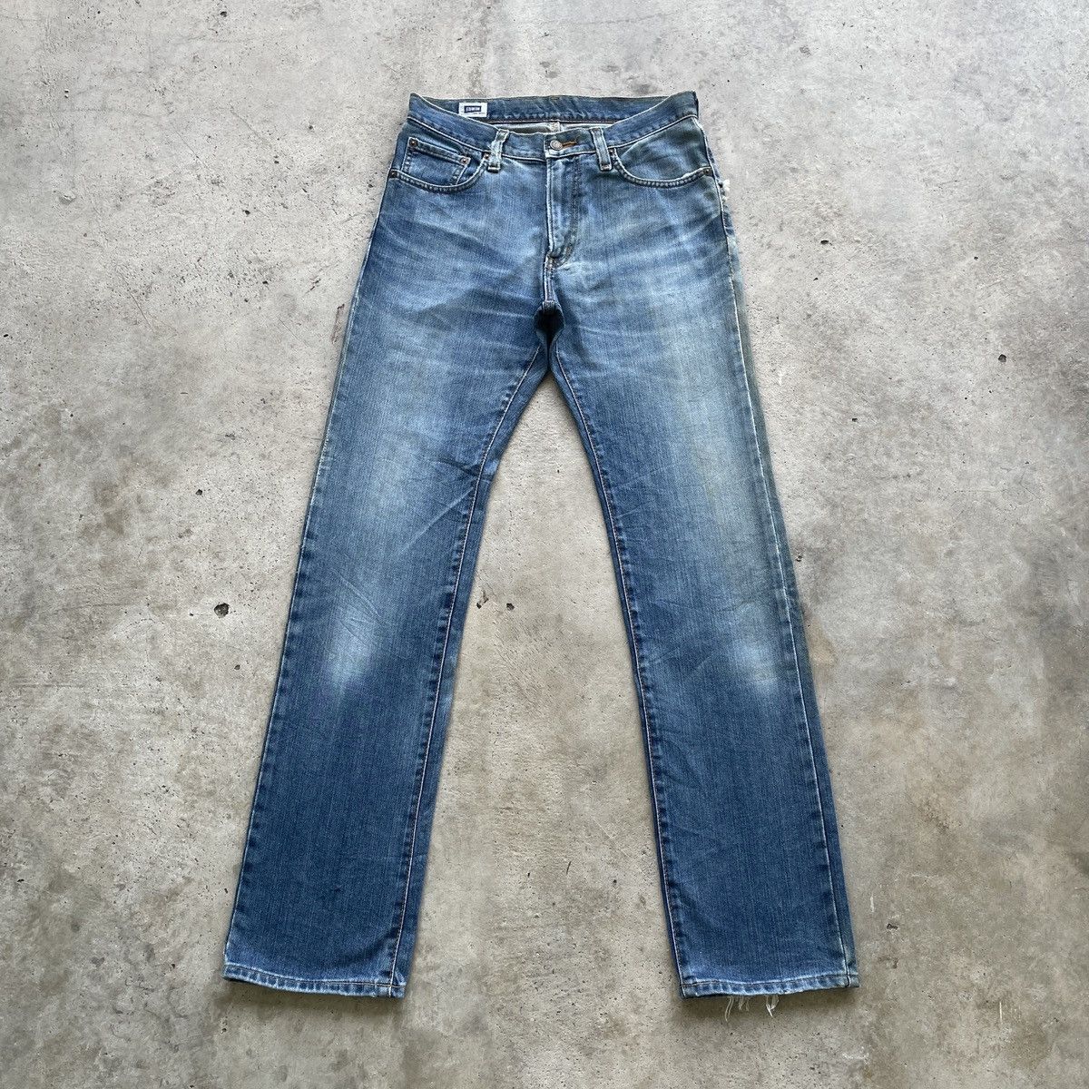 Edwin W31x33 Vintage Edwin 402 Japan Jeans Faded Denim Pants Size US 31 - 1 Thumbnail