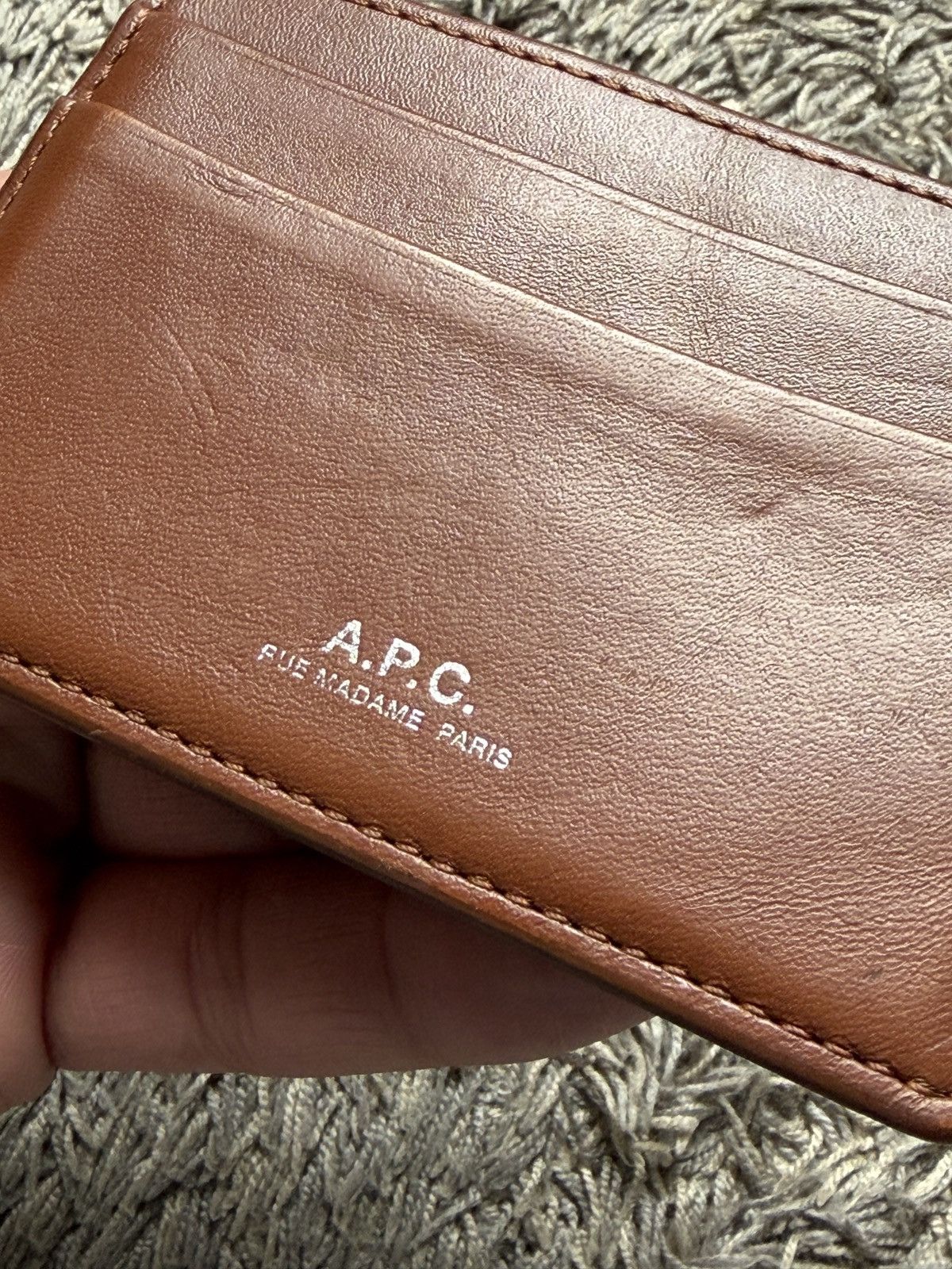 A.P.C. A.P.C brown leather card holder. Size ONE SIZE - 3 Thumbnail