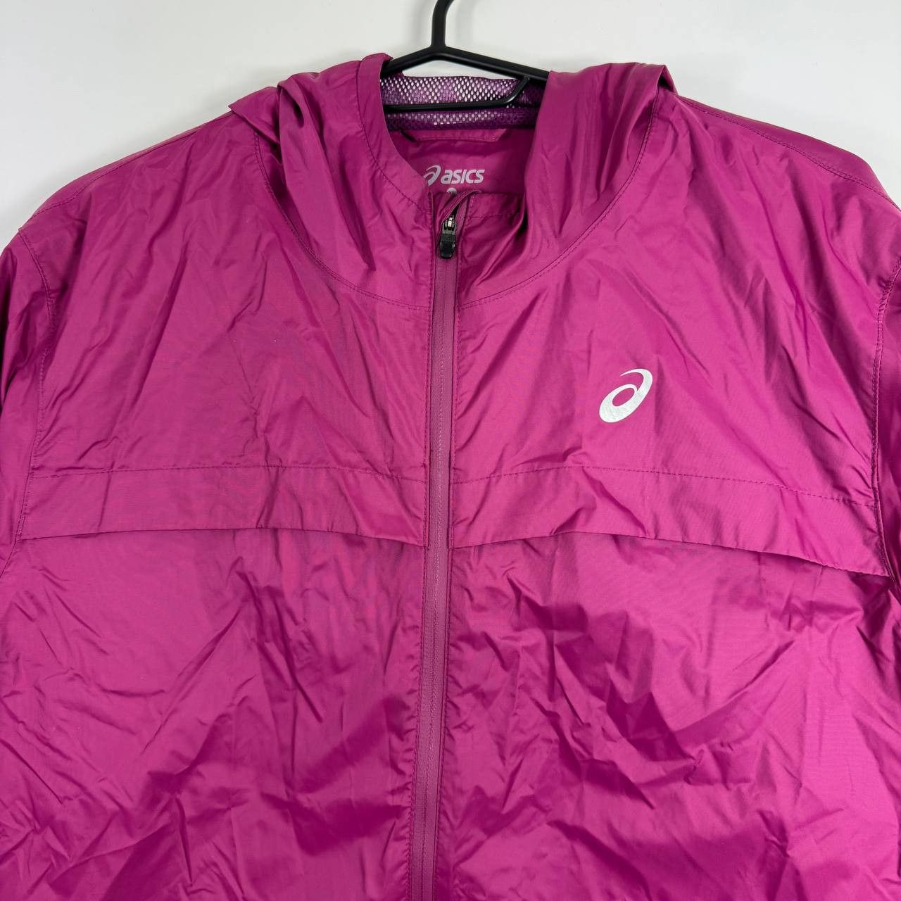 Asics Asics Windbreaker Jacket Pink Hooded Full Zip Womens Size XL Size XL / US 12-14 / IT 48-50 - 3 Thumbnail