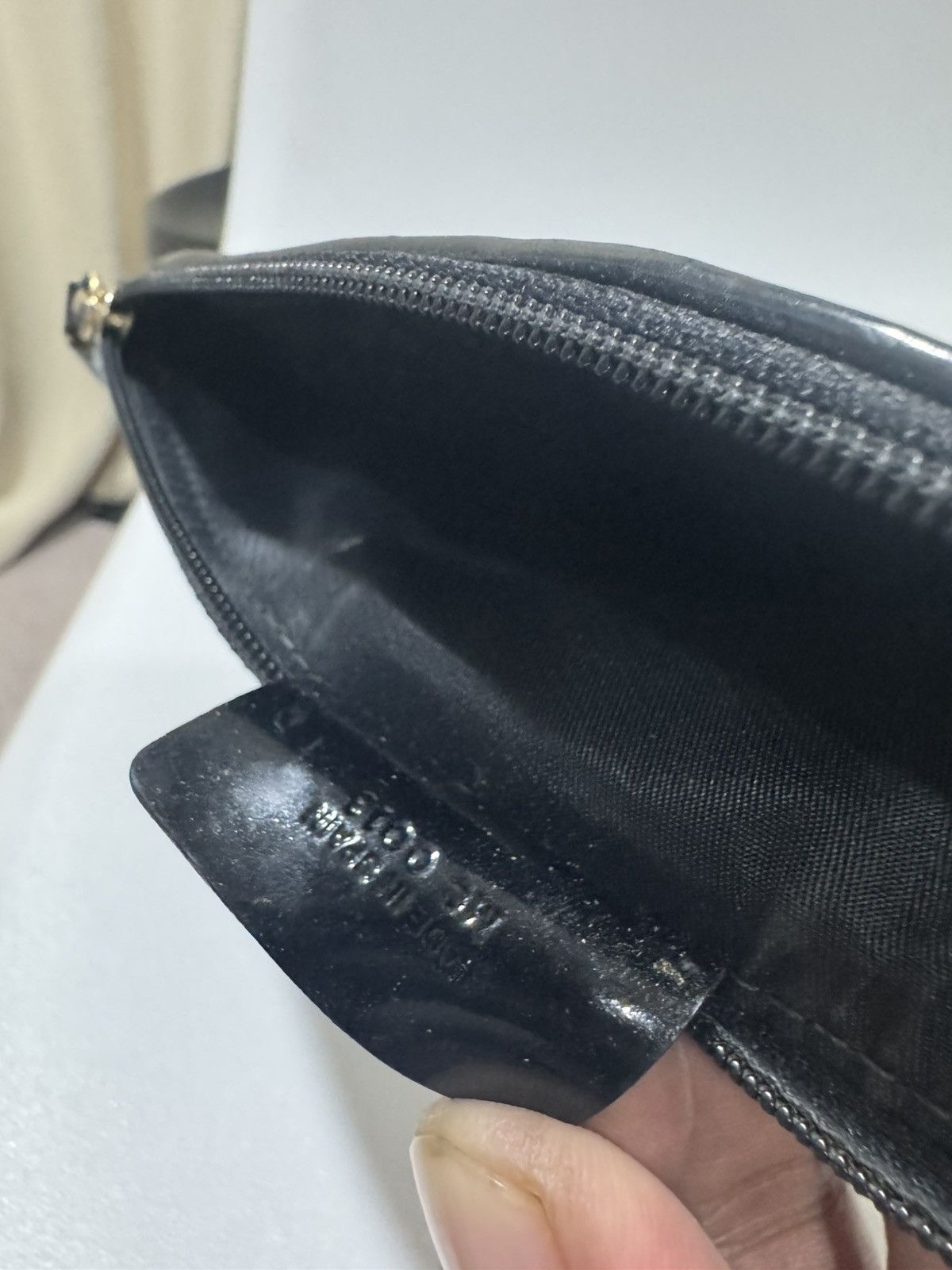 Christian Dior Monsieur × Vintage Christian Dior Trotter Canvas Pouch Nero Auth Size ONE SIZE - 7 Thumbnail