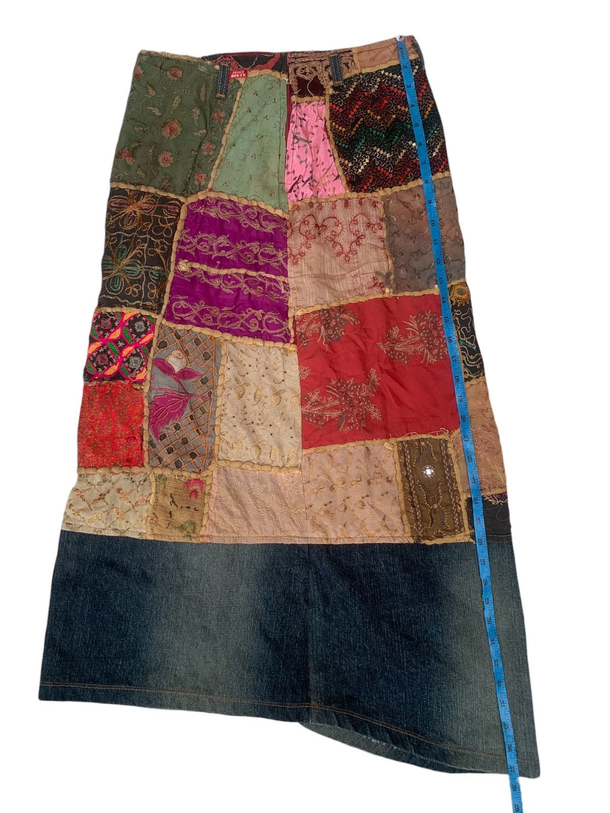 Miss Sixty × Seditionaries × Vintage Vtg miss sixty patchwork skirt Size 31" - 11 Thumbnail