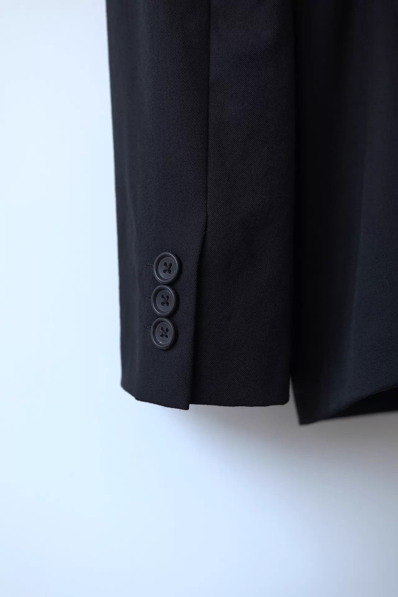 Yohji Yamamoto Yohji Yamamoto 23AW Men's Black Minimalist Structured Blazer Size US M / EU 48-50 / 2 - 5 Thumbnail