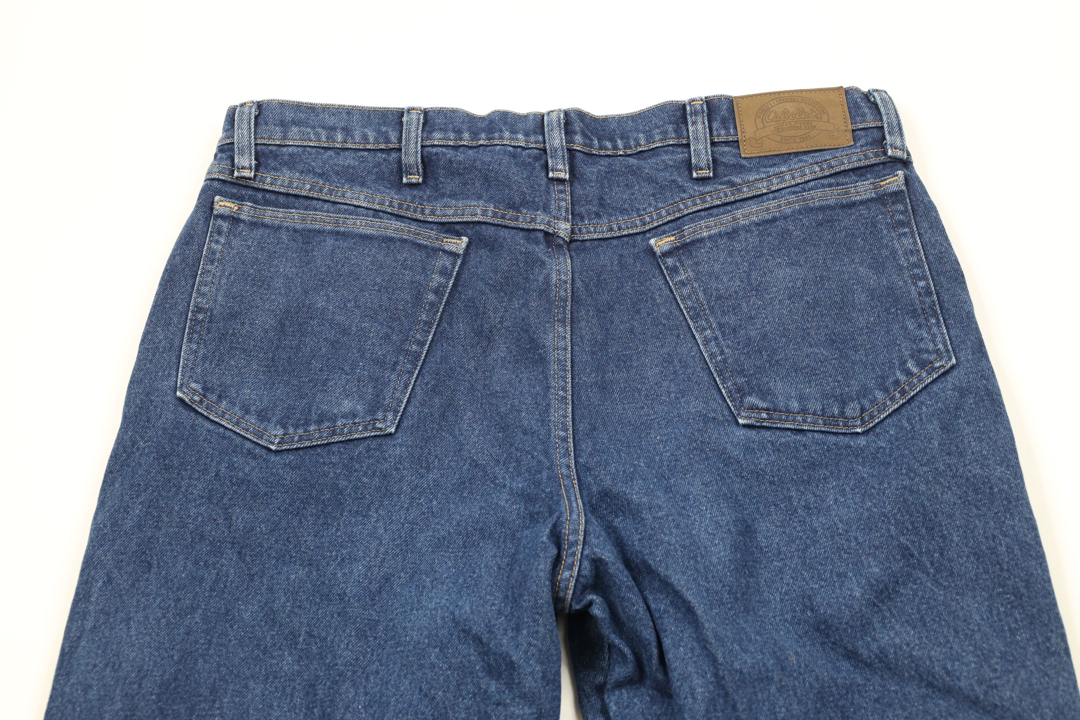 Cabelas × Vintage Vintage Cabelas Heavyweight Flannel Lined Denim Jeans Blue Size US 36 / EU 52 - 10 Thumbnail