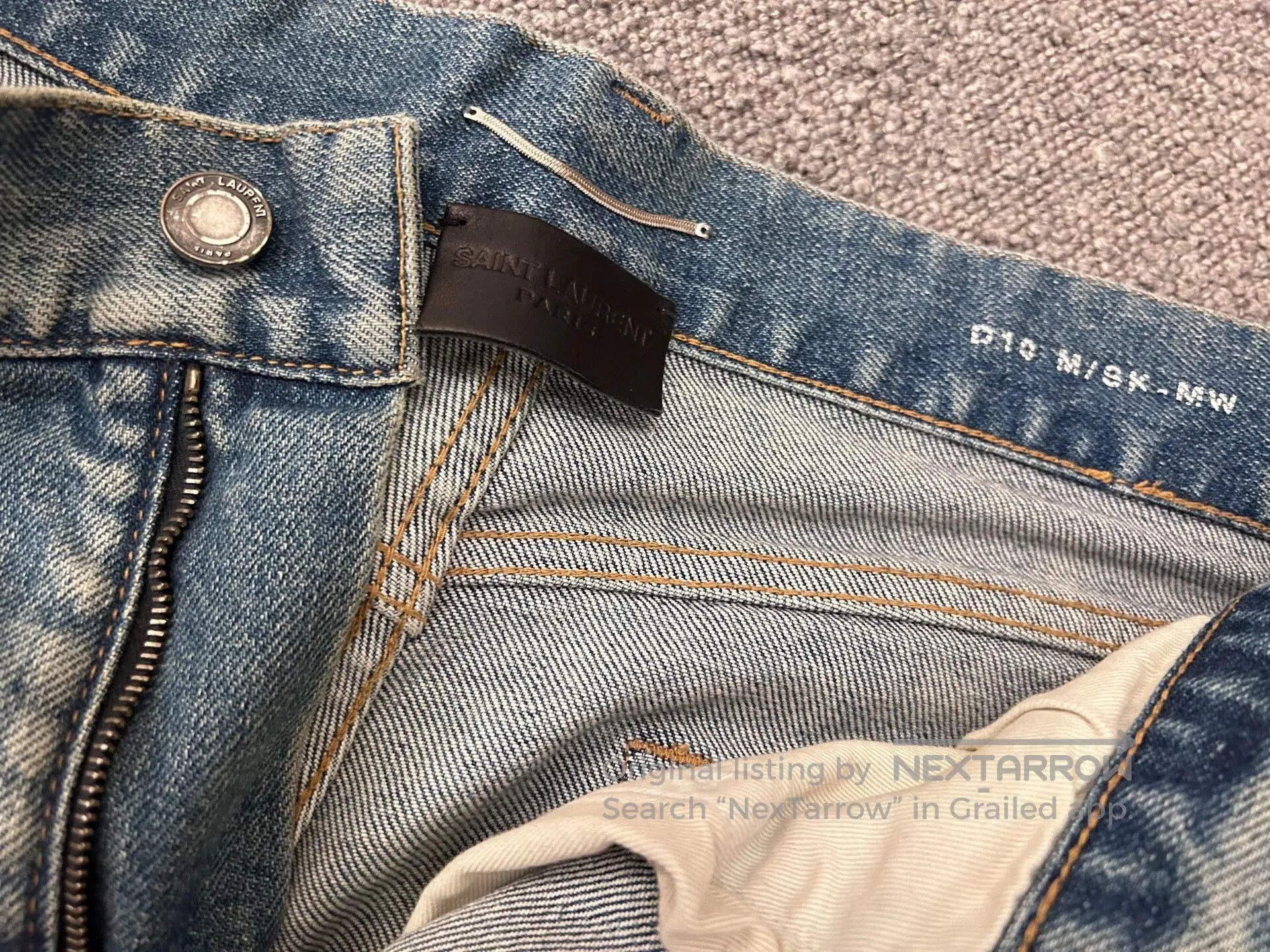 Saint Laurent Paris Saint Laurent Straight Leg Denim Pants. Size US 30 / EU 46 - 3 Thumbnail
