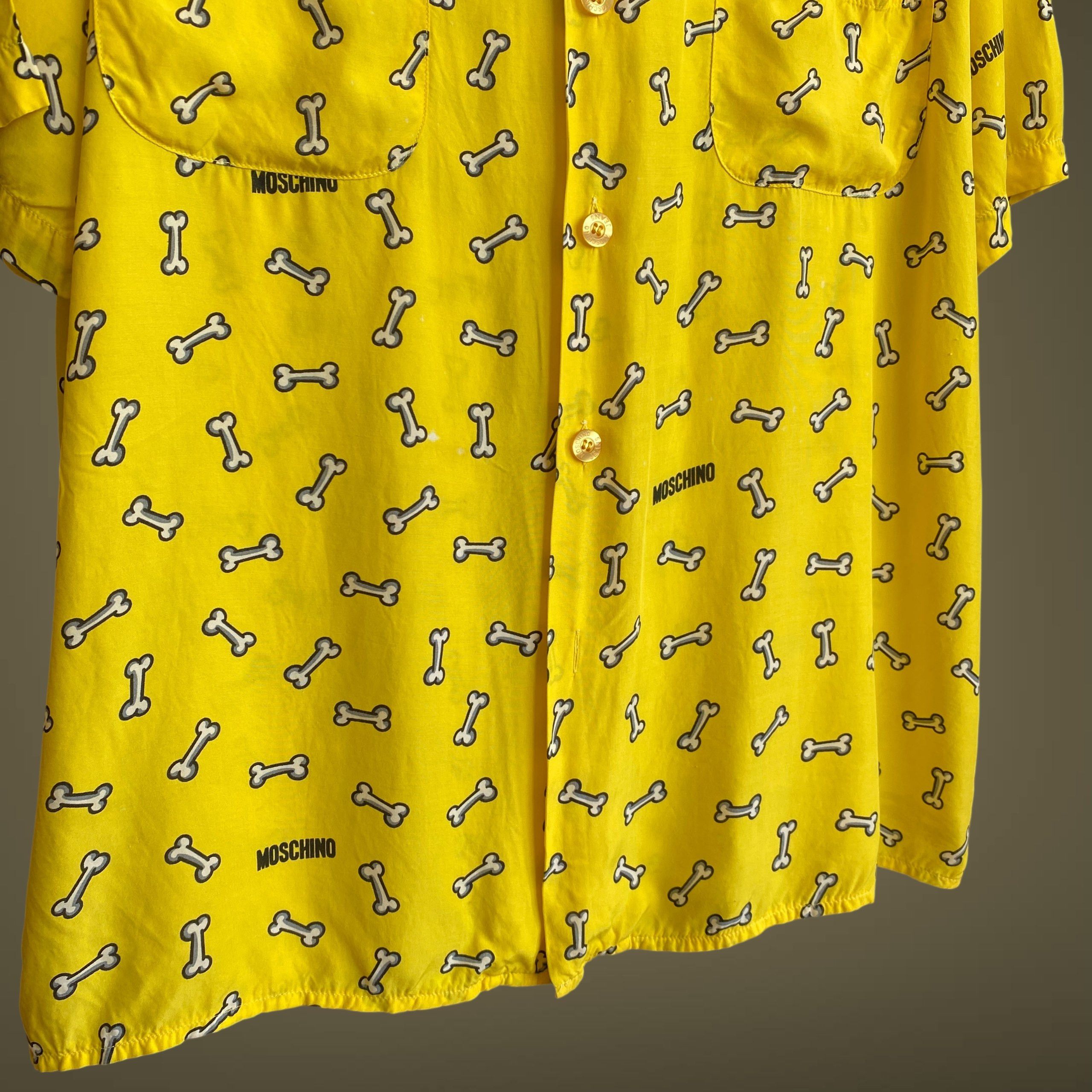 Moschino Moschino 90x Vintage Mens Shirt Size US M / EU 48-50 / 2 - 5 Thumbnail