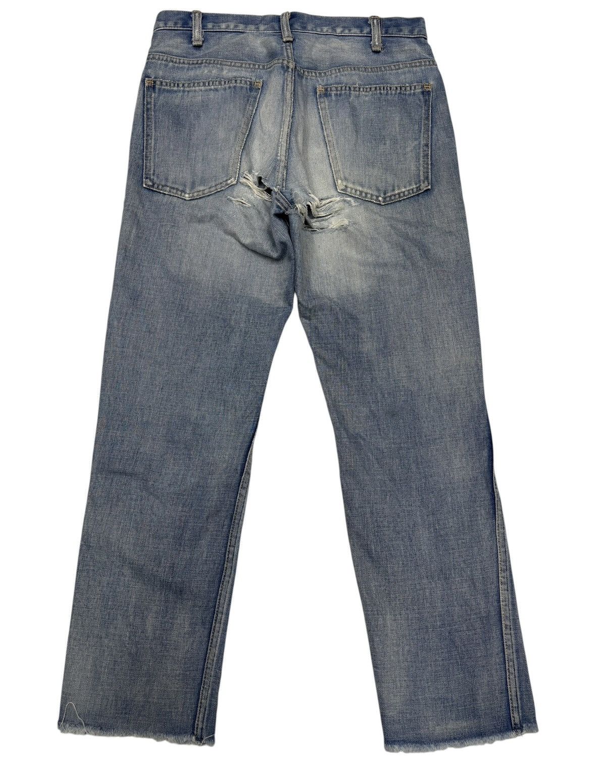 READYMADE READYMADE UNUSED Slim Fit cut Leg Ripped Thrashed Jeans Size US 30 / EU 46 - 2 Thumbnail