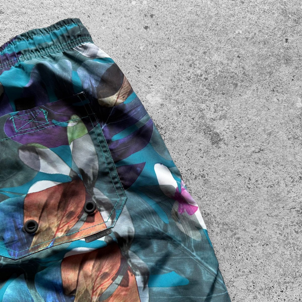 Bjorn Borg Bjorn Borg Mens Floral Abstract Print Swim Shorts Trunks Size US 34 / EU 50 - 6 Thumbnail