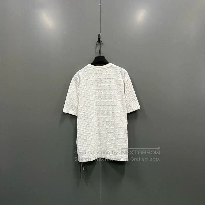 Fendi Fendi White Towel FF Embossed Short Sleeve Size US XXL / EU 58 / 5 - 2 Thumbnail