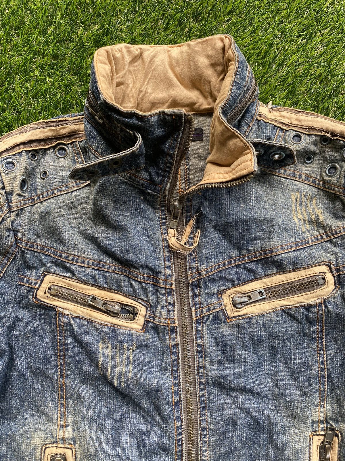 In The Attic 🔥 Distressed 🔥 Vintage In The Attic Jacket - Punk Design Size M / US 6-8 / IT 42-44 - 2 Thumbnail